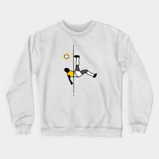 Pele half black and white half color Crewneck Sweatshirt